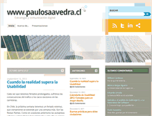 Tablet Screenshot of paulosaavedra.cl